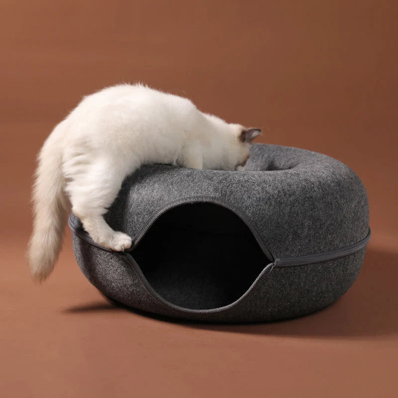 Cat Tunnel Nest Felt Removable Washable Cover