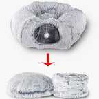 Cat Tunnel Plush Enclosed Foldable 65cm Diameter