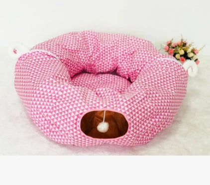 Cat Tunnel & Sleeping Bag Dual-Use Padded Machine Washable