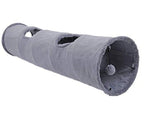 Cat Tunnel Toy Collapsible Suede With Peek Holes