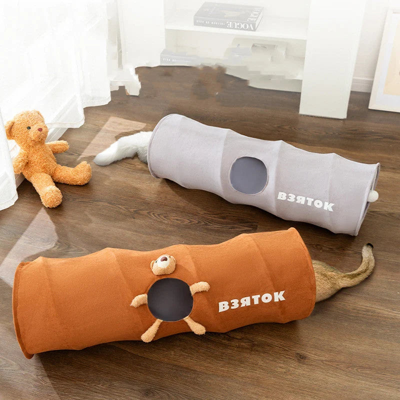 Cat Tunnel Toy Foldable Polyester Taffeta