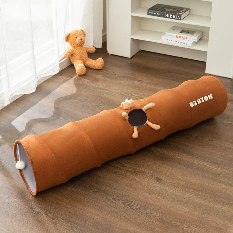 Cat Tunnel Toy Foldable Polyester Taffeta