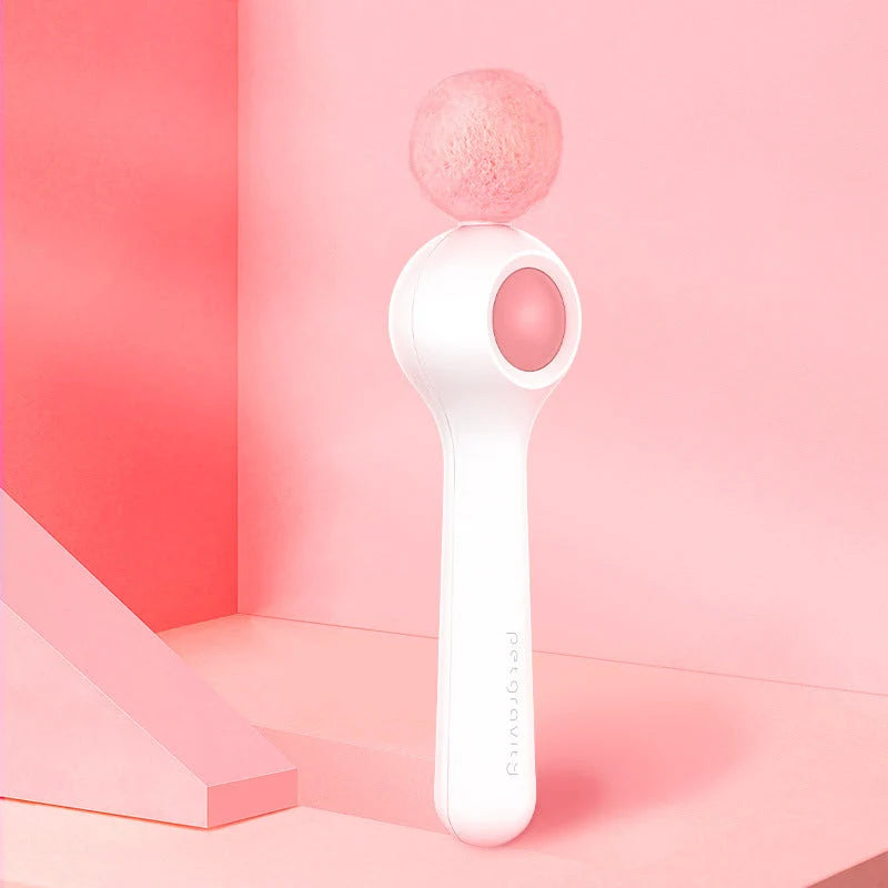 Cat Wand Toy Extendable 4.9 Ft Soft Wool Hairball