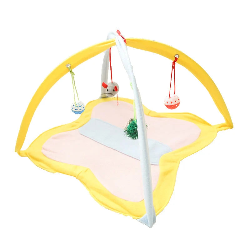 Cat Wand Toy Interactive Durable Fleece Feathers & Bells