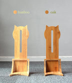 Cat Water Dispenser Continuous Flow Bamboo & Oak Holder