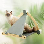 Cat Window Hammock Canvas & Wood Supports 30 Lbs