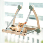 Cat Window Hammock Canvas & Wood Supports 30 Lbs