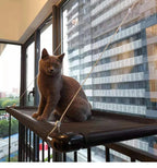 Cat Window Hammock Screw Suction Cups Breathable Mesh & Flannel