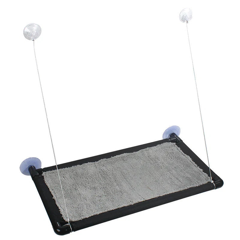 Cat Window Hammock Screw Suction Cups Breathable Mesh & Flannel
