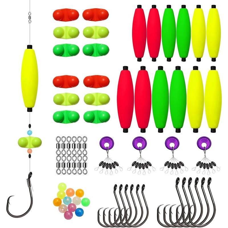 Catfish Rig Pre-Rigged Adjustable Depth High-Visibility Floats