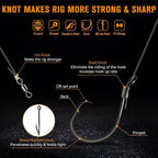Catfish Rig Pre-Rigged Adjustable Depth High-Visibility Floats