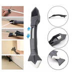 Caulk Removal Tool Stainless Steel Blade & Adjustable Rubber Smoother