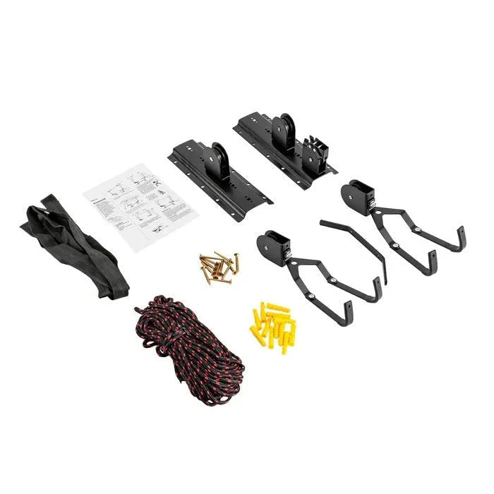 Ceiling Bike Hoist 132 lb Capacity Coated Hooks