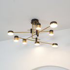 Ceiling Chandelier Integrated LED Dimmable 4/6/8 Lights