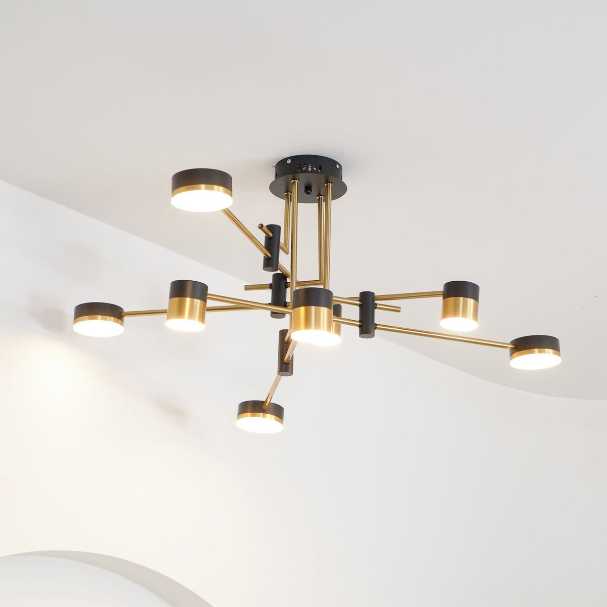 Ceiling Chandelier Integrated LED Dimmable 4/6/8 Lights
