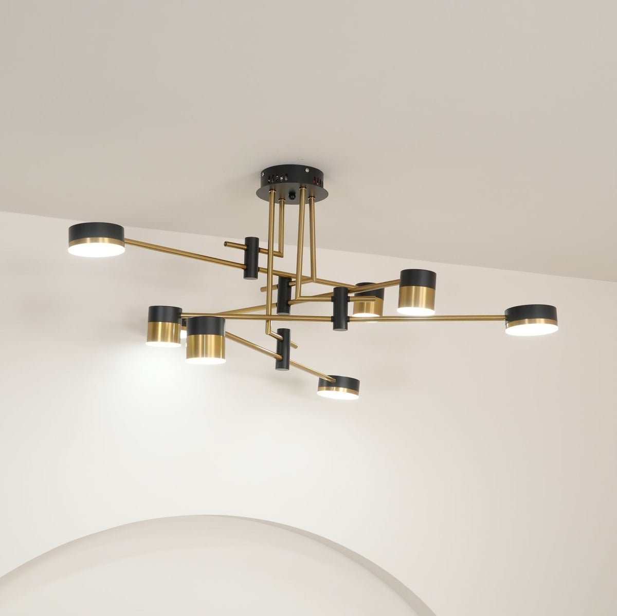 Ceiling Chandelier Integrated LED Dimmable 4/6/8 Lights