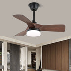 Ceiling Fan 18W LED Six Speeds Quiet Copper Motor