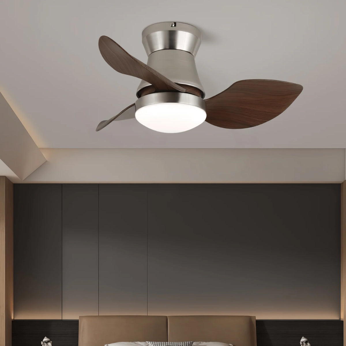 Ceiling Fan 24W LED Six-Speed Silent Remote