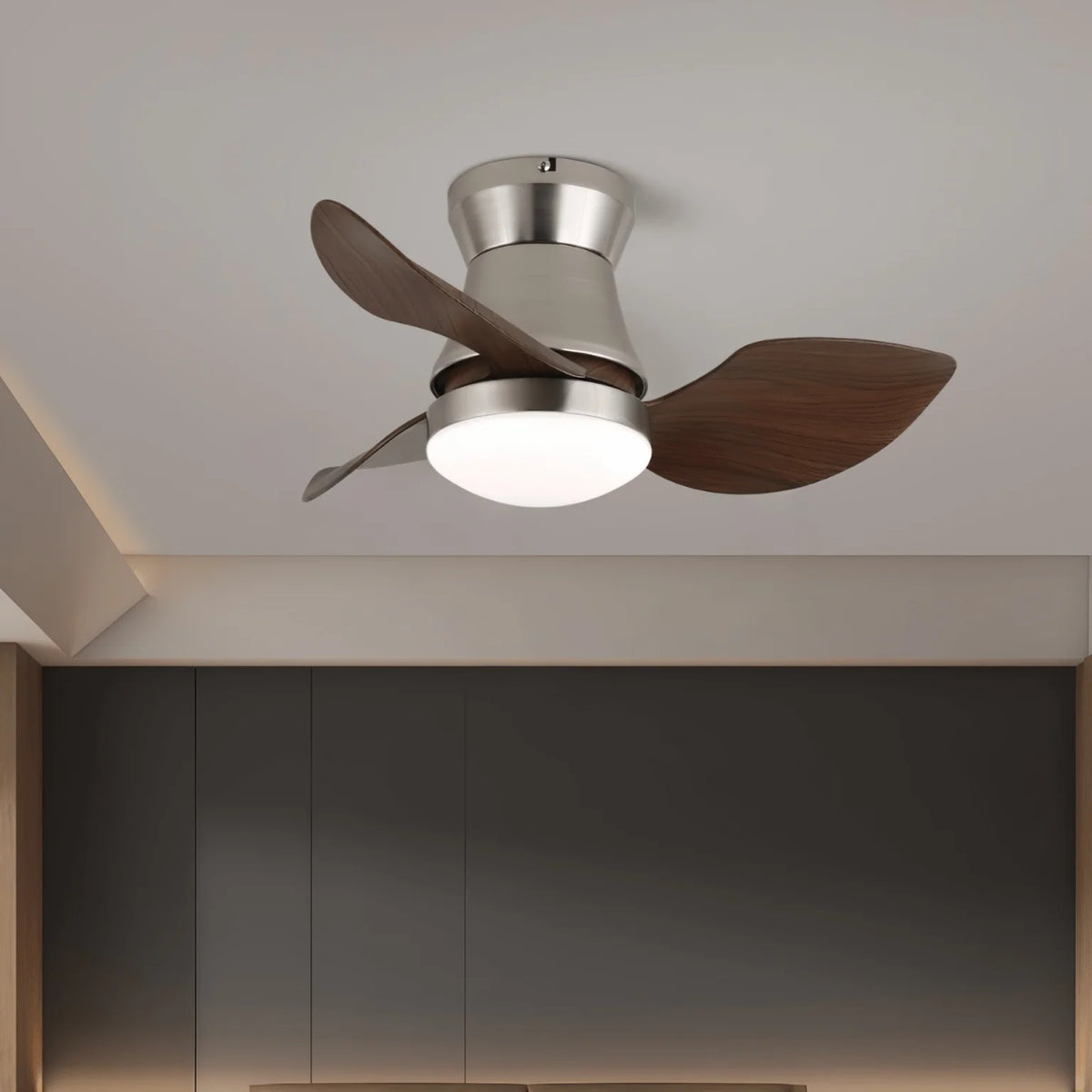 Ceiling Fan 24W LED Six-Speed Silent Remote