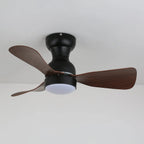 Ceiling Fan 27.6 Inch Silent Motor & LED Light