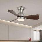 Ceiling Fan 27.6 Inch Silent Motor & LED Light