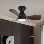 Ceiling Fan 27.6 Inch Silent Motor & LED Light