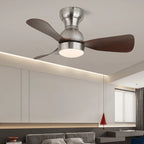 Ceiling Fan 27.6 Inch Silent Motor & LED Light
