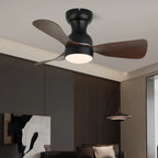 Ceiling Fan 27.6 Inch Silent Motor & LED Light