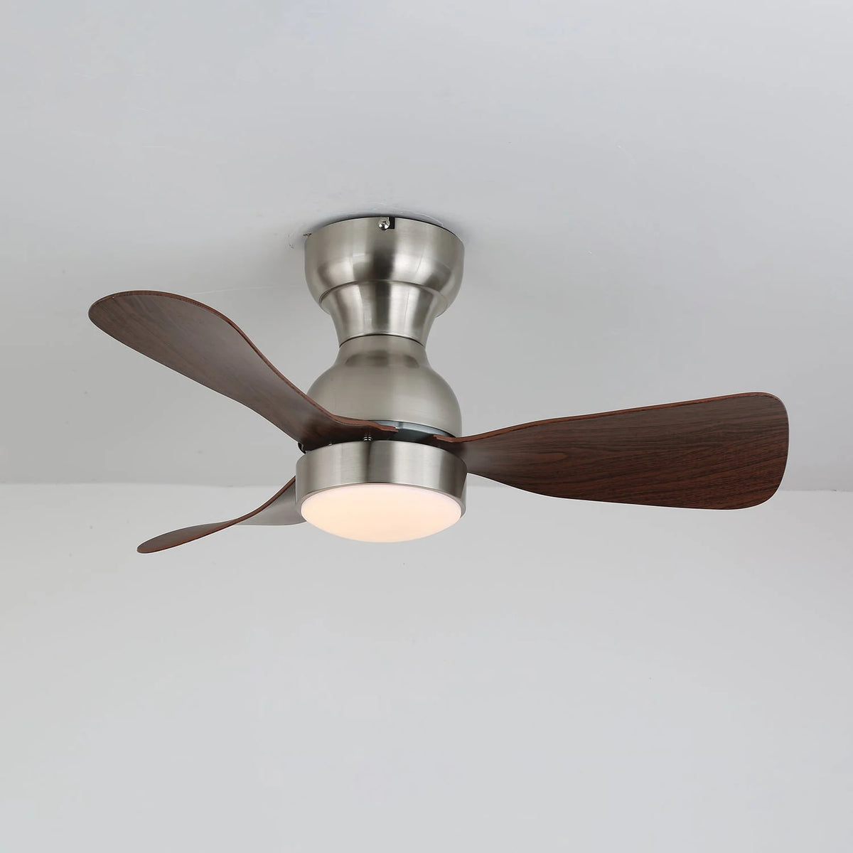 Ceiling Fan 27.6 Inch Silent Motor & LED Light