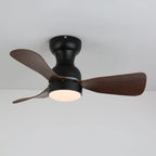 Ceiling Fan 27.6 Inch Silent Motor & LED Light