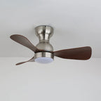 Ceiling Fan 27.6 Inch Silent Motor & LED Light
