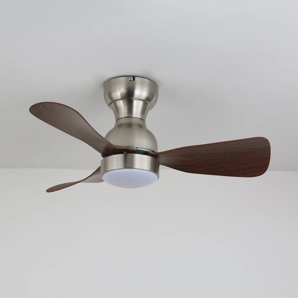 Ceiling Fan 27.6 Inch Silent Motor & LED Light