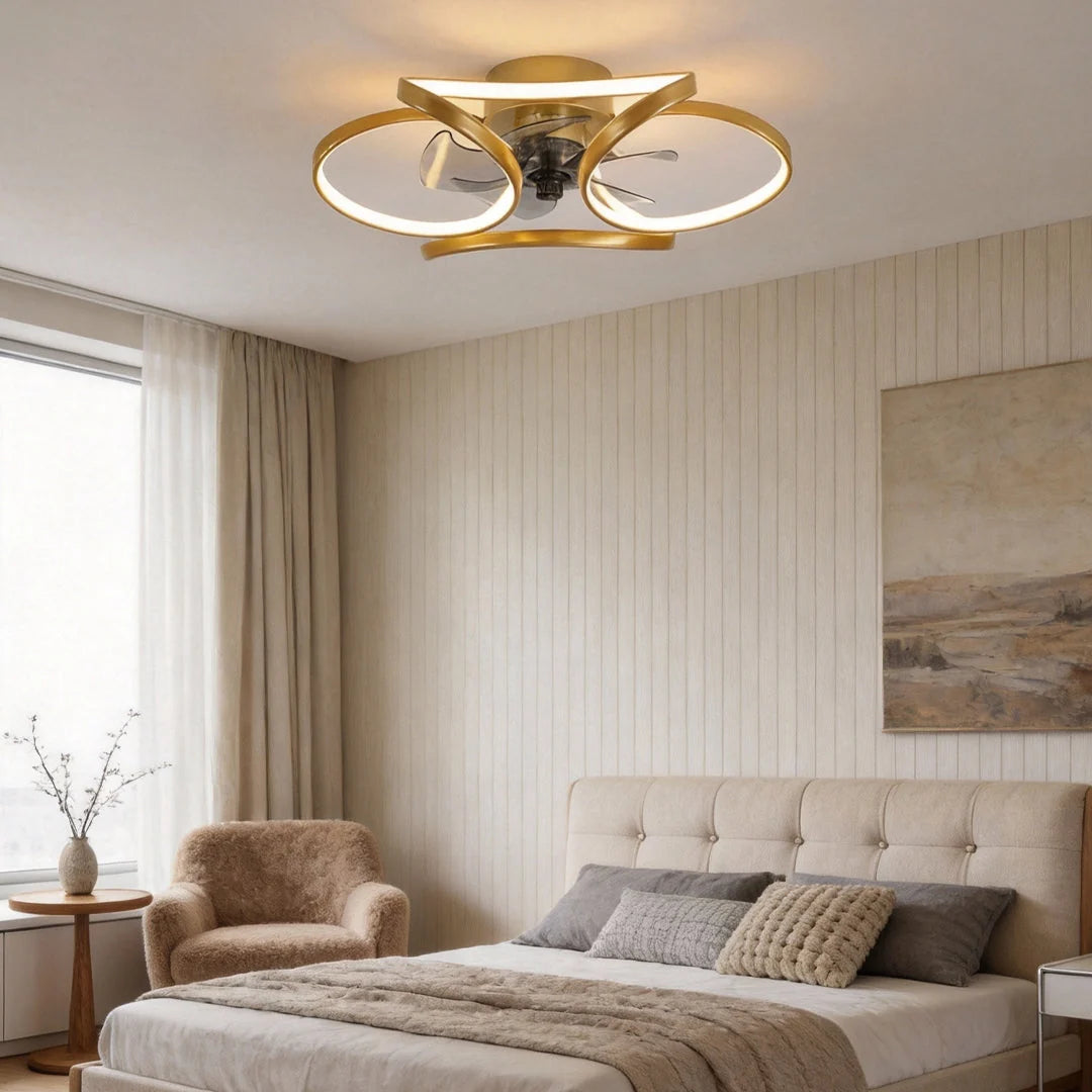 Ceiling Fan 3-Speed Dimmable LED & Remote