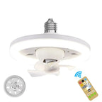 Ceiling Fan 360° Swivel Head Dimmable LED E27 Socket