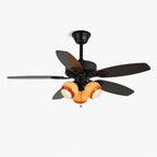 Ceiling Fan 42 Inch Wood Blades Remote Control