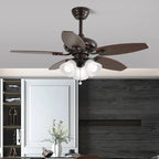 Ceiling Fan 42 Inch Wood Blades Remote Control
