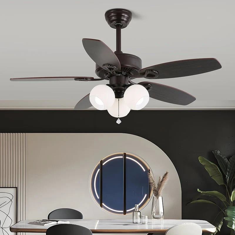 Ceiling Fan 42 Inch Wood Blades Remote Control