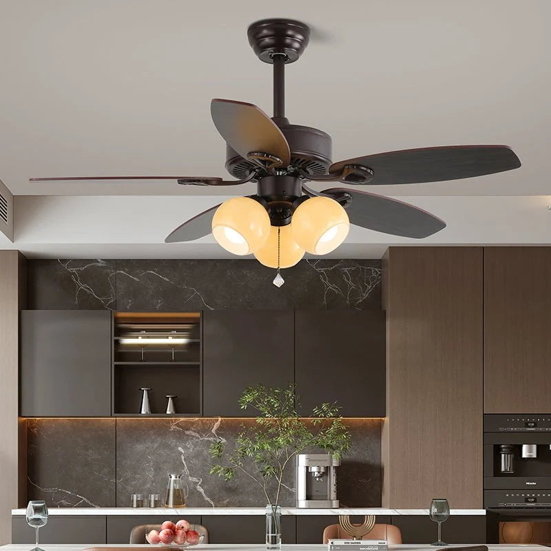 Ceiling Fan 42 Inch Wood Blades Remote Control