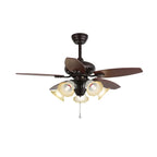 Ceiling Fan 42 Inch Wood Blades Remote Control