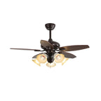 Ceiling Fan 42 Inch Wood Blades Remote Control