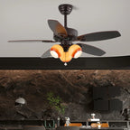 Ceiling Fan 42 Inch Wood Blades Remote Control