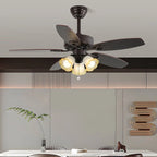 Ceiling Fan 42 Inch Wood Blades Remote Control