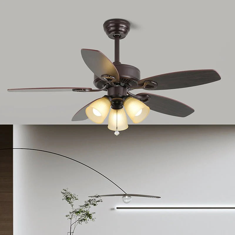 Ceiling Fan 42 Inch Wood Blades Remote Control