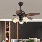 Ceiling Fan 42 Inch Wood Blades Remote Control