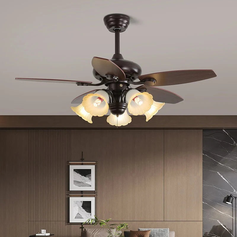 Ceiling Fan 42 Inch Wood Blades Remote Control