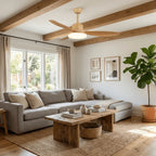 Ceiling Fan 48 Inch Quiet DC Motor LED Remote