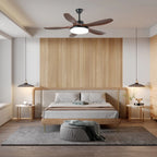Ceiling Fan 48 Inch Quiet DC Motor LED Remote