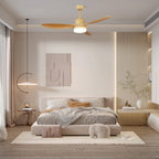 Ceiling Fan 48 Inch Quiet DC Motor LED Remote
