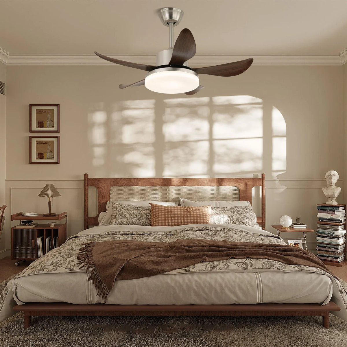 Ceiling Fan 48W LED Six-Speed Quiet Copper Motor