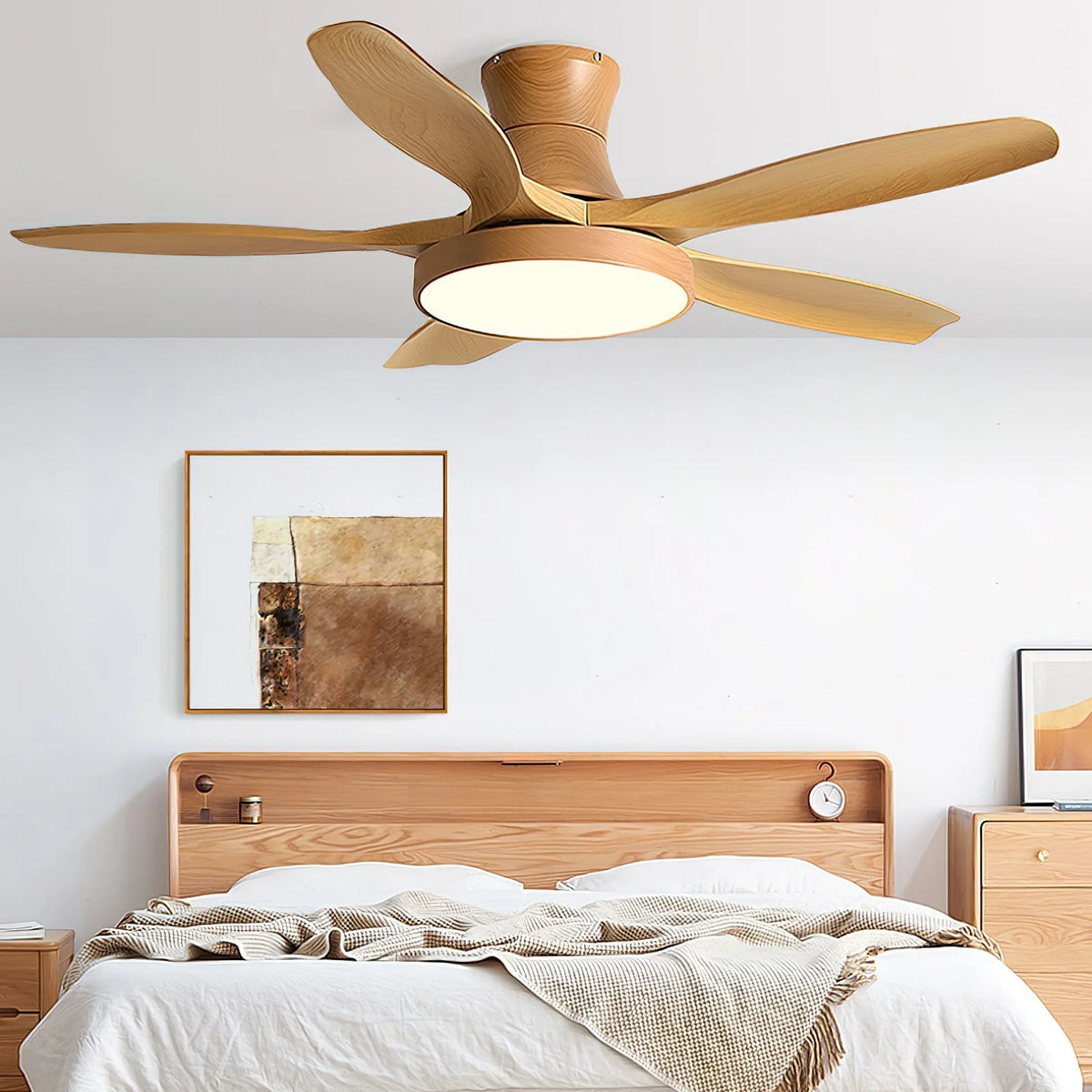 Ceiling Fan 52 Inch DC Motor LED Remote